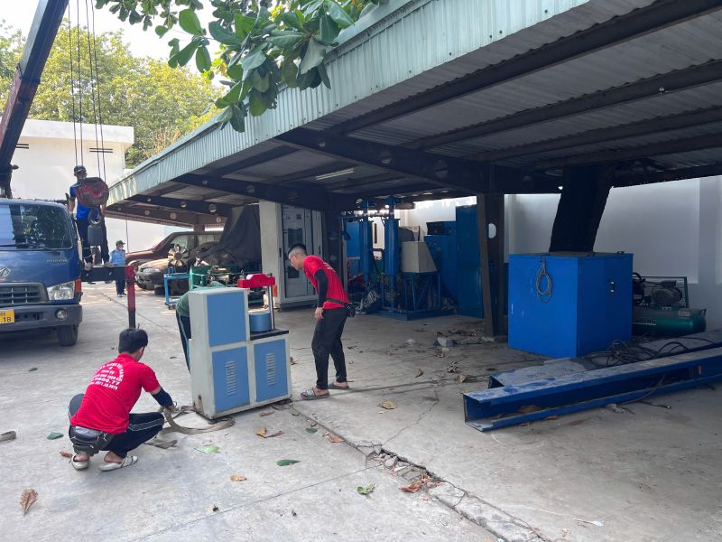 gia cố máy móc trước khi cẩu