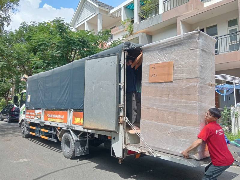 sắp xếp nội thất lên xe cẩn thận